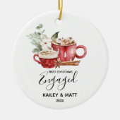 Eerste kerstcadeautje Ornament met enkele keramisc (Voorkant)