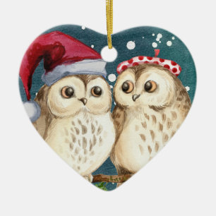Eerste kerstcadeautjes keramisch sierlijk ornament