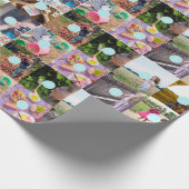 Eerste kerstdag, 10 foto's, Collage Wrapping Paper Cadeaupapier (Hoek)