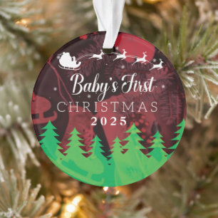 Eerste Kerstdag 2025 van baby gepersonaliseerd Ornament
