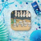 Eerste Kerstdag 3D De herders Papieren Bordje (Feest)