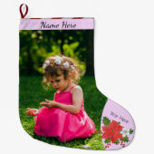 Eerste kerstdag Aangepaste afbeelding/tekst Poinse Grote Kerstsok (Voorkant)