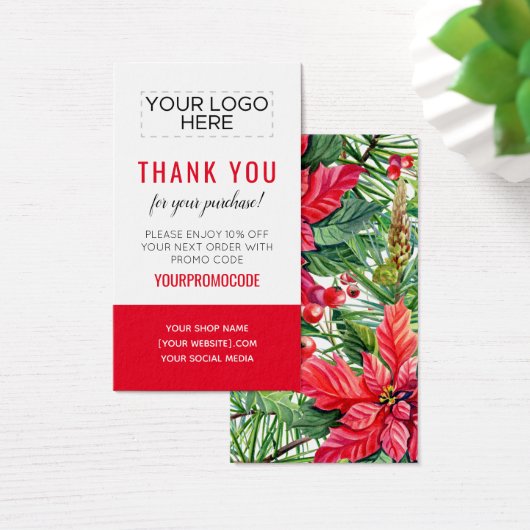 Eerste kerstdag - Aangepaste garantiecode - Kortin Visitekaartje (Bureau)