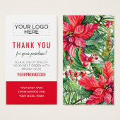 Eerste kerstdag - Aangepaste garantiecode - Kortin Visitekaartje (Voorkant /achterkant)