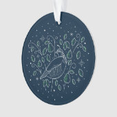 Eerste kerstdag Acrylornament Blue Ornament (voorkant)