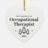 Eerste Kerstdag als ergotherapeut Keramisch Ornament (Voorkant)