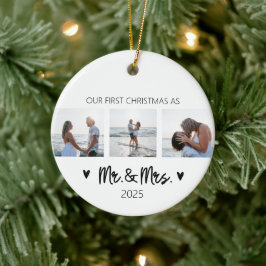 Eerste kerstdag als meneer en mevrouw Ornament