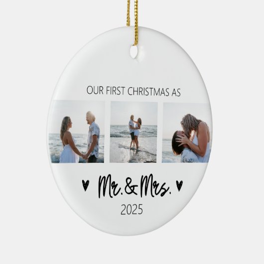 Eerste kerstdag als meneer en mevrouw Ornament (Rechts)