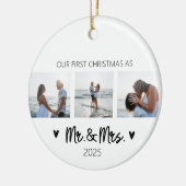 Eerste kerstdag als meneer en mevrouw Ornament (Links)