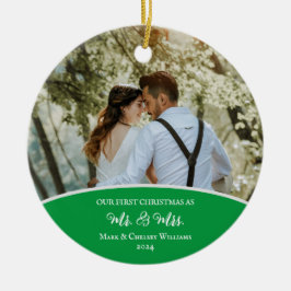 Eerste kerstdag als meneer en mevrouw Ornament