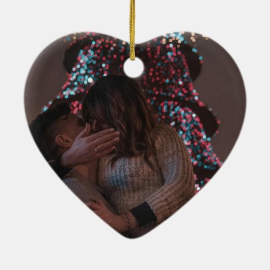 Eerste Kerstdag als Mr & Mrs Ornament Pas getrouwd (Achterkant)