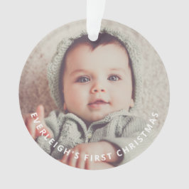 Eerste kerstdag Baby Foto Acrylversiering Ornament