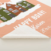 Eerste kerstdag Baby Modern Holyday Sherpa Deken (3/4)