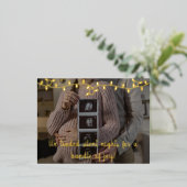 Eerste kerstdag Baby Zwangerschap Aankondiging Gol (Staand Voorkant)