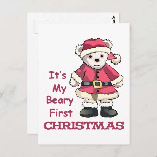 Eerste Kerstdag Briefkaart (Voorkant / Achterkant)