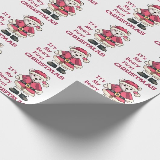 Eerste Kerstdag Cadeaupapier (Hoek)