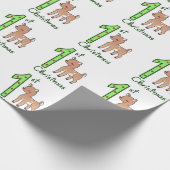 Eerste Kerstdag Cadeaupapier (Hoek)