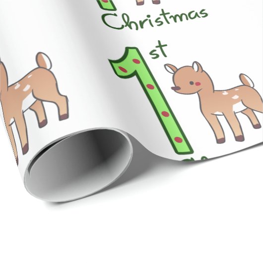 Eerste Kerstdag Cadeaupapier (Rol Hoek)