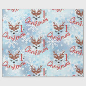 Eerste Kerstdag Cadeaupapier (Vlak)