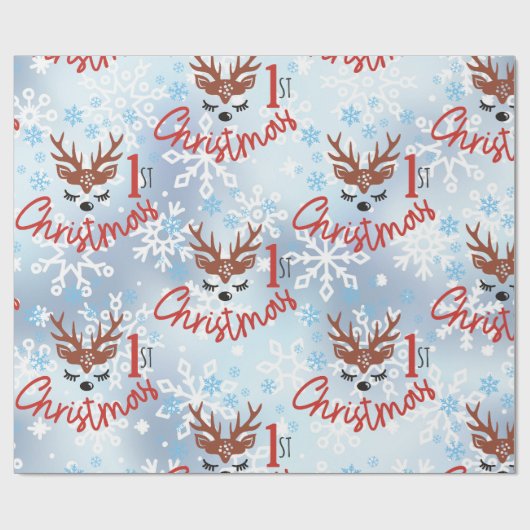 Eerste Kerstdag Cadeaupapier (Vlak)