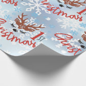 Eerste Kerstdag Cadeaupapier (Hoek)