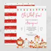 Eerste Kerstdag, Dierenfeest, Kerstman Kaart (Voorkant / Achterkant)