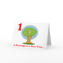 Eerste kerstdag een patrijs in een perenboom