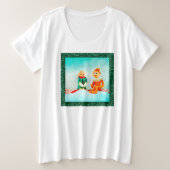 Eerste kerstdag Elf Grote Maat T-shirt (Design voorkant)