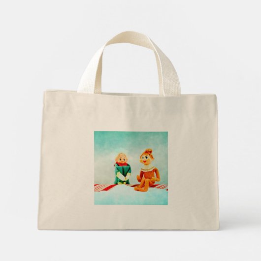Eerste kerstdag Elf Mini Tote Bag (Achterkant)