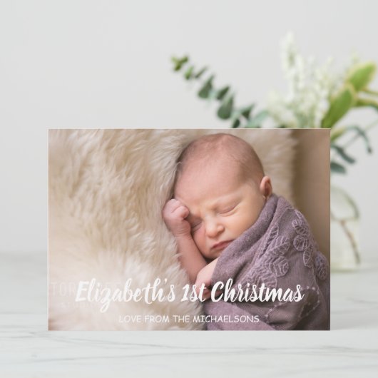 Eerste Kerstdag Feestdagenkaart (Staand voorkant)