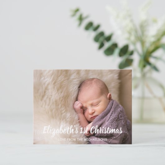 Eerste Kerstdag Feestdagenkaart (Staand voorkant)