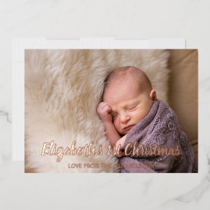 Eerste Kerstdag Folie Feestdagenkaart