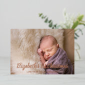 Eerste Kerstdag Folie Feestdagenkaart (Staand Voorkant)