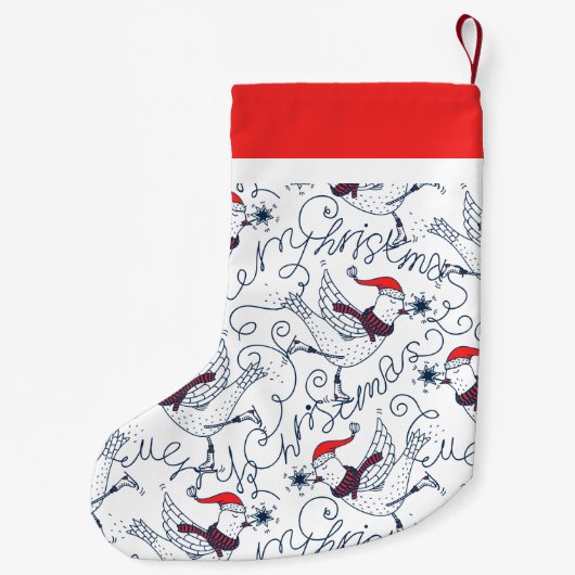 Eerste kerstdag gevelenmonogram kleine kerstsok (Achterkant)