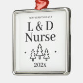 Eerste Kerstdag in de week- en uitleveringsverzeke Metalen Ornament (Links)