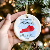 Eerste kerstdag in het Kentucky State Ornament