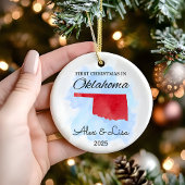 Eerste kerstdag in het Oklahoma State Ornament