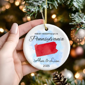 Eerste kerstdag in het Pennsylvania State Ornament