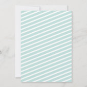 Eerste kerstdag in het roze ontbijt kaart (Achterkant)