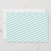 Eerste kerstdag in het roze ontbijt kaart (Achterkant)