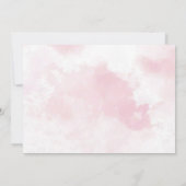 Eerste kerstdag in het roze ontbijt kaart (Achterkant)