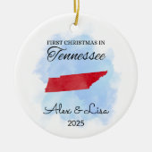 Eerste kerstdag in het Tennessee State Ornament (Voorkant)