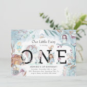 Eerste kerstdag in het winterbos kaart (Staand voorkant)