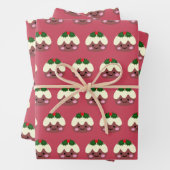 Eerste kerstdag inpakpapier vel (In situ)