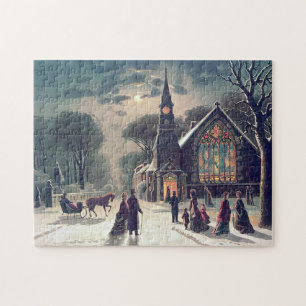 Eerste kerstdag J. Hoover en Son 1878 Legpuzzel