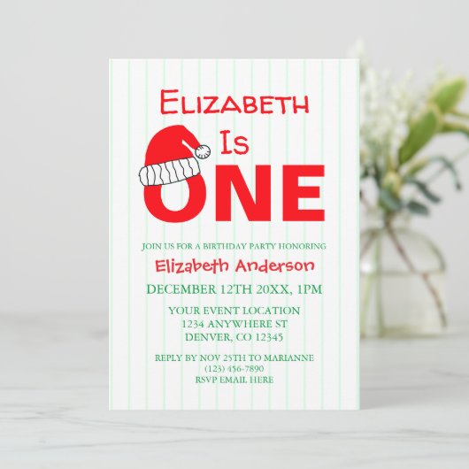 Eerste Kerstdag Kaart (Staand voorkant)