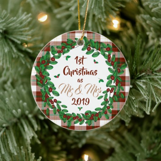 Eerste Kerstdag Keramisch Ornament (Boom)