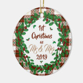 Eerste Kerstdag Keramisch Ornament (Links)