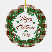 Eerste Kerstdag Keramisch Ornament (Achterkant)