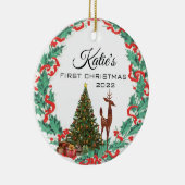 Eerste Kerstdag Keramisch Ornament (Rechts)